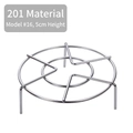 201 Stainless steel steaming rack with 5cm legs and 16cm diameter round frame - 201 Series / Diameter 16cm / 5cm