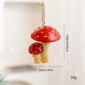 Ornamento appeso a fungo artificiale rosso e bianco per decorazioni natalizie fai da te - Fungo Doppio (Stile B)