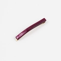 Rectangle acetate hair clip in deep burgundy finish with gold metal clasp - Rose Red