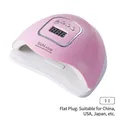Rosa 150W UV-LED-Nagellampe SUN X5 MAX mit 45 LEDs und digitaler Anzeige - SUN X5 Max Rosa-US Stecker