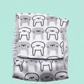 Witte buikband voor honden met schattig konijnenpatroon en ademende stoffen voering - Wit Konijn (Mannetje)