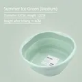 Tragbares faltbares Waschbecken in Sommer-Eisgrün, Größe Medium 32cm für die Reise - 32*12*4cm / Sommereisgrün Mittel