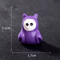 Miniature purple hooded figure figurine for Halloween micro-landscapes, 2.1cm tall - Style 18 Purple Ghost