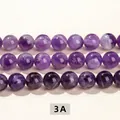 3A grade natural amethyst round beads with unique purple textures for DIY jewelry - Natural Dream Amethyst / 6mm approx 60pcs