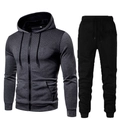 Survêtement homme avec sweat à capuche imprimé 3D dégradé et pantalon de jogging - M / Style Gris et Noir