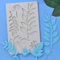Silikonform für DIY-Backen mit Rosen- und Blattmustern für Fondantkuchen - Multi-Muster Pflanzen Serie