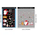 Christmas window decals with Santa Claus and reindeer stickers set for home holiday decor - 60*90cm / HM92030 Christmas Cartoon