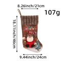Nikolausstiefel mit Weihnachtsmann, LED-Baum und Maßen von 46 cm Höhe für Dekoration - Weihnachtsmann
