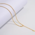 Verstellbare Halskette aus S925 Sterlingsilber mit eleganten goldfarbenen Perlen - Gold