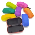 Multi-colored car-shaped hard shell EVA sunglasses cases with convenient carabiner clips - Car Shaped Glasses Case