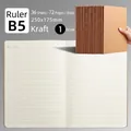 B5 Kraft notebook variant with 72 lined pages and durable stitched binding for students - B5 Lined Kraft Style