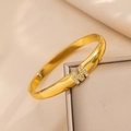 189 Diamond-set M Bracelet Gold