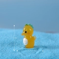 Miniature yellow cartoon seahorse figurine for micro landscape and bonsai decoration - No. 17 Seahorse