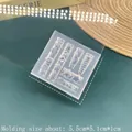 Translucent silicone nail art mold with bow and star patterns for DIY decorations - 218-Apple Star