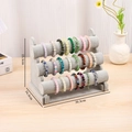 Three-tier grey velvet jewelry display stand for bracelets and watches 30.3x16.3x23.5cm - Ice Gray Velvet (3-Tier)