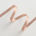 S-shaped 1cm dusty pink satin ribbon for DIY hair bows and flower bouquet gift wrapping - 1CM Double Sided Satin Ribbon [Nude Pink] 80 Yards