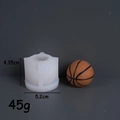 Molde de silicona con forma de baloncesto para velas y jabones con detalles de medidas - Baloncesto