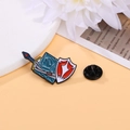 Blue D10 Dice with Sword Shield