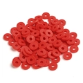 Vibrant red 6mm polymer clay spacers for DIY jewelry making and bracelet decoration - 40g/Approx 1000pcs / Color 23 (Red)
