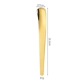 Cucchiaio da dessert dorato in acciaio inox 304, dimensioni 19,5x2,7 cm e peso di 37 g - Acciaio Inossidabile 304/Grande / Oro