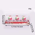 Set di tre candele a forma di Babbo Natale con sacchi regalo in confezione rossa festiva - Babbo Natale in Piedi