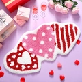 Tappeto da pavimento in peluche a forma di cuore di San Valentino, morbido e antiscivolo. - 40*80cm / Serie Cuore 1