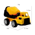 Miniature yellow cement mixer truck toy for boys with dimensions and weight specs - Cement Mixer