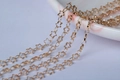 DIY jewelry making supplies 5mm hollow star link chain in shiny golden metal finish - 1m / KC Gold (Copper)