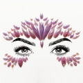 Iridescent pink and purple acrylic face gems in teardrop and diamond shapes - BL203/Iridescent Pink Purple Crown Eye Decor