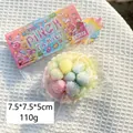 Pastellfarbenes Blumenkuchen-Quetschspielzeug, 110g weiches PU-Anti-Stress-Spielzeug - Makronen-Himbeer-Törtchen