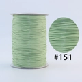Light green Korean waxed cord roll for DIY jewelry making and braiding color #151 - #151 Pink Green / 1.0mm 160m