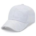 Weiße Camouflage-Netzkappe mit atmungsaktivem Stoff und verstellbarem Riemen - Verstellbar / Weiß