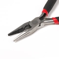 Long-nose pliers with anti-slip black and red handles for DIY jewelry making tool - Type D Needle Nose Pliers - Black & Red Handle