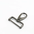 Gunmetal black hardware hook with detachable screw bar for handbag shoulder straps - Inner Diameter 3.8cm / Gunmetal