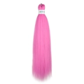 Extension de cheveux Easy Braid rose 26 pouces avec texture de fibre pour tresses - Rose (FR 1855#)