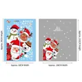 Christmas static window stickers with Santa, Reindeer and Snowman for festive decor - Christmas Theme Static Stickers (Glue-free) / 60*90cm