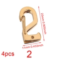 Golden 23x11mm stainless steel lobster clasp set of 4 for DIY jewelry making - Gold 2