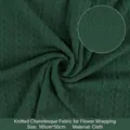 Dark green Tweed-style flower wrapping cloth, 165x50cm premium knitted fabric roll - 1.65*0.5m / Christmas Green