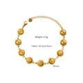 Vue détaillée d'un bracelet doré à spirales avec fermoir mousqueton et extension - Bracelet Or