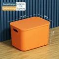 Extra large 25L twilight orange storage box with lid for home organization - XXL (36.5x26x24cm) / Twilight Orange