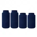 Set di guaine per dita in maglia blu scuro con trama elastica a coste per terapia del freddo - Blu Notte