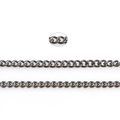 Double-woven gunmetal metal chain accessory for DIY jewelry making and necklaces - 3x2mm (5 Meters/Roll) / Gunmetal
