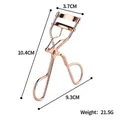 Portable rose gold eyelash curler with dimensions and professional wide-angle design - A5 Electroplated Rose Gold