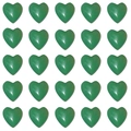 Green heart-shaped 15mm natural stone beads set for DIY jewelry making and crafts - 15x15x6mm / Green Aventurine
