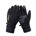 Guantes deportivos de invierno de forro polar para hombre y mujer con pantalla táctil - Forro Polar Dedo Completo / Mujeres Negro
