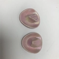 Close-up of two mini pink holographic cowboy hats for party decorations and DIY crafts - Pink Holographic