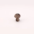 Natural spotted jasper mushroom pendant with unique brown and grey speckled textures - Red Spot Cherry Blossom / 15*20mm