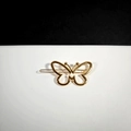 Elegant gold butterfly hollow alloy hair clip with minimalist geometric metal design - Gold Hollow Butterfly
