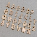 26-piece set of gold alloy A-Z alphabet charms with sparkling clear rhinestones - Rhinestone Alphabet Set (DY147) / Set of 26 / Style 33 Medium Rhinestone