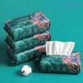 Extra thick disposable cotton face towels in crane-patterned 50-piece pack - Phoenix Design 20x20cm 50 Pcs